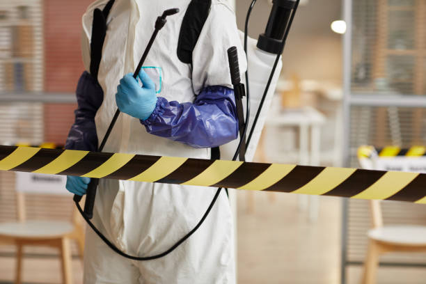 Professional Biohazard Cleanup technician working in Durham, NC